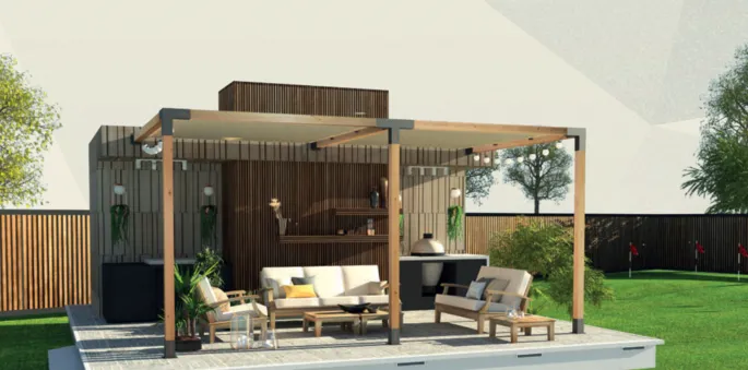 Duvar Tipi Pergola: Estetik ve Fonksiyonun Mükemmel Uyumu