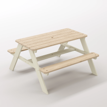 6-12 yaş grubuna uygun Yaratıcı Aktivite ve Hobi Masası birinci sınıf masif ahşaptan üretilmiş, 4 çocuk kapasiteli; ilkokul, çalışma odası ve etkinlik alanları için yüksek dayanımlı ergonomik aktivite istasyonu - Bej Seçeneği