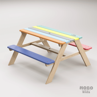 Panter Junıor, çocukların bahçede bir piknik masası, odasında ise yaratıcı bir çalışma ve etkinlik istasyonu olarak kullanabileceği çok yönlü bir tasarımdır - Galeri