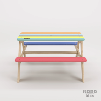 Panter Junıor, çocukların bahçede bir piknik masası, odasında ise yaratıcı bir çalışma ve etkinlik istasyonu olarak kullanabileceği çok yönlü bir tasarımdır - Galeri