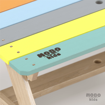 Panter Junıor, çocukların bahçede bir piknik masası, odasında ise yaratıcı bir çalışma ve etkinlik istasyonu olarak kullanabileceği çok yönlü bir tasarımdır - Galeri