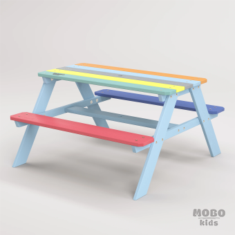 Panter Junıor, çocukların bahçede bir piknik masası, odasında ise yaratıcı bir çalışma ve etkinlik istasyonu olarak kullanabileceği çok yönlü bir tasarımdır - Galeri