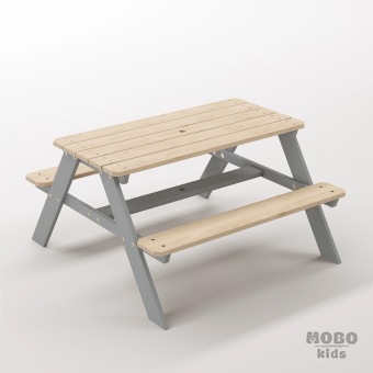 Panter Junior Gümüş Gri Sağlam Çocuk Masası - Modern Etkinlik Alanları İçin Tasarım Mobilya