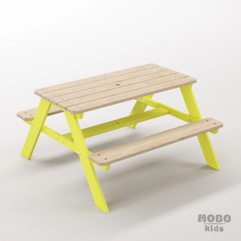 Panter Junior Limon Sarısı Çocuk Bahçe Mobilyası - 6-12 Yaş Yaratıcı Aktivite ve Hobi Masası