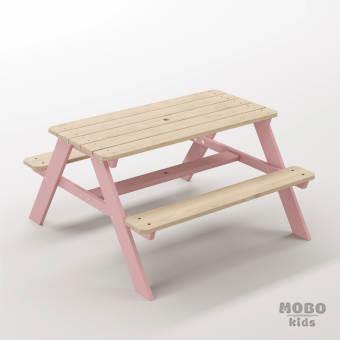 Panter Junior Masal Pembe Ahşap Aktivite Masası - Çocuk Çalışma Odası ve Hobi Alanı