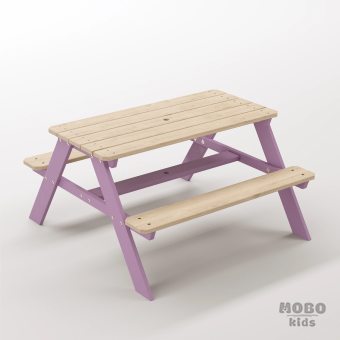 Panter Junior Menekşe Moru Ahşap Etkinlik Masası - Okul Öncesi ve İlkokul Oyun Grubu