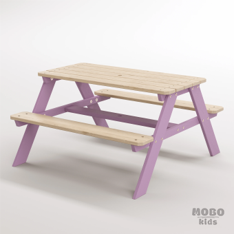 6-12 yaş grubuna uygun Yaratıcı Aktivite ve Hobi Masası birinci sınıf masif ahşaptan üretilmiş, 4 çocuk kapasiteli; ilkokul, çalışma odası ve etkinlik alanları için yüksek dayanımlı ergonomik aktivite istasyonu - Menekşe Moru - Görsel 3