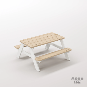 Panter Micro Kar Beyazı Modern Çocuk Masası - Şık ve Fonksiyonel Montessori Köşesi