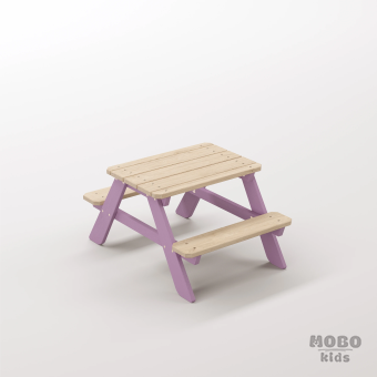 Panter Micro Menekşe Moru Renkli Çocuk Mobilyası - Güvenli Ev İçi Oyun Ve Sanat Alanı Masası