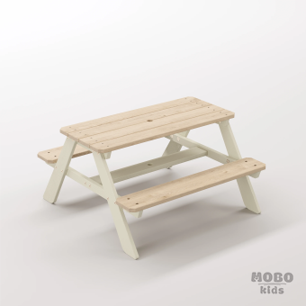 Panter Tiny Bej Estetik Çocuk Balkon Seti - Ev İçi ve Dış Mekan Oyun Alanı Ahşap Tasarım