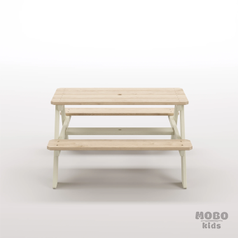 4-10 yaş grubuna uygun, birinci sınıf masif ahşaptan üretilmiş, 4 çocuk kapasiteli; anaokulu, oyun alanı ve balkon setleri için yüksek dayanımlı doğal ahşap keşif üssü. - Bej - Görsel 5