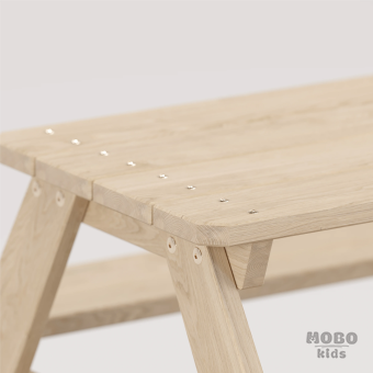 Bahçe Bankı Masif Ahşap 4 Çocuk Kapasiteli Piknik ve Bahçe Masası - Galeri