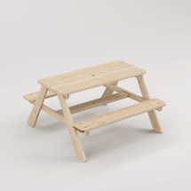 Bahçe Bankı Masif Ahşap 4 Çocuk Kapasiteli Piknik ve Bahçe Masası