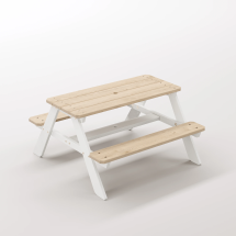 4-10 yaş grubuna uygun, birinci sınıf masif ahşaptan üretilmiş, 4 çocuk kapasiteli; anaokulu, oyun alanı ve balkon setleri için yüksek dayanımlı doğal ahşap keşif üssü. - Kar Beyaz Seçeneği