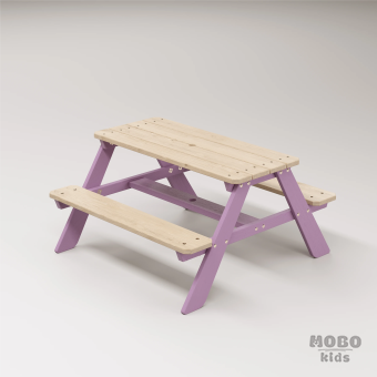 4-10 yaş grubuna uygun, birinci sınıf masif ahşaptan üretilmiş, 4 çocuk kapasiteli; anaokulu, oyun alanı ve balkon setleri için yüksek dayanımlı doğal ahşap keşif üssü. - Menekşe Moru - Görsel 3