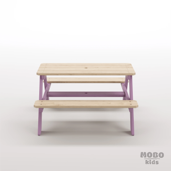 4-10 yaş grubuna uygun, birinci sınıf masif ahşaptan üretilmiş, 4 çocuk kapasiteli; anaokulu, oyun alanı ve balkon setleri için yüksek dayanımlı doğal ahşap keşif üssü. - Menekşe Moru - Görsel 5