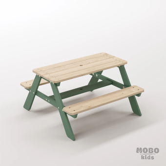 Panter Tiny Orman Yeşili Doğa Dostu Çocuk Masası - Anaokulu Bahçesi ve Dış Mekan Oyun Seti