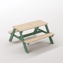 4-10 yaş grubuna uygun, birinci sınıf masif ahşaptan üretilmiş, 4 çocuk kapasiteli; anaokulu, oyun alanı ve balkon setleri için yüksek dayanımlı doğal ahşap keşif üssü. - Orman Yeşili Seçeneği