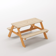 4-10 yaş grubuna uygun, birinci sınıf masif ahşaptan üretilmiş, 4 çocuk kapasiteli; anaokulu, oyun alanı ve balkon setleri için yüksek dayanımlı doğal ahşap keşif üssü. - Turuncu Seçeneği