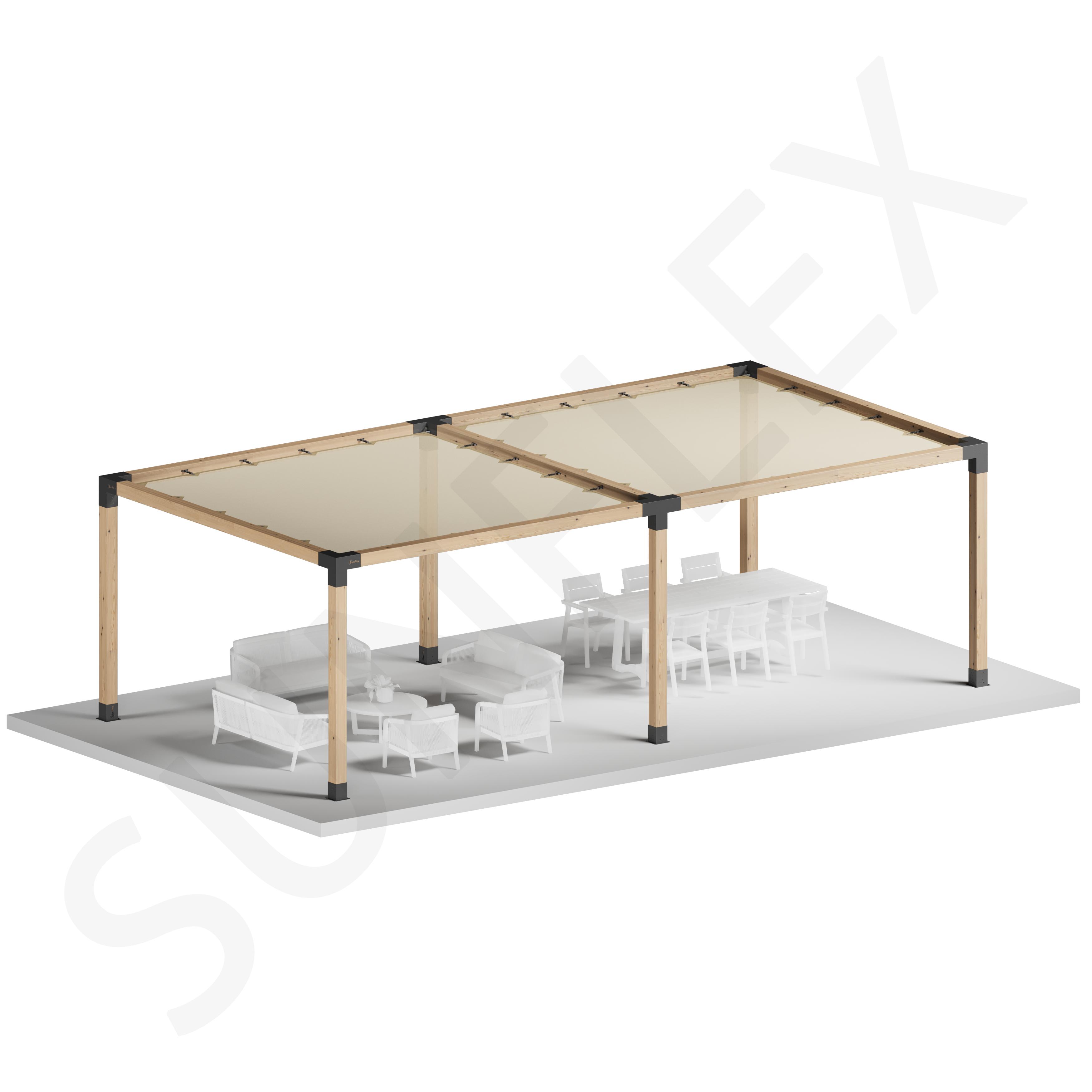 Sunflex Pergola Set Including Timber