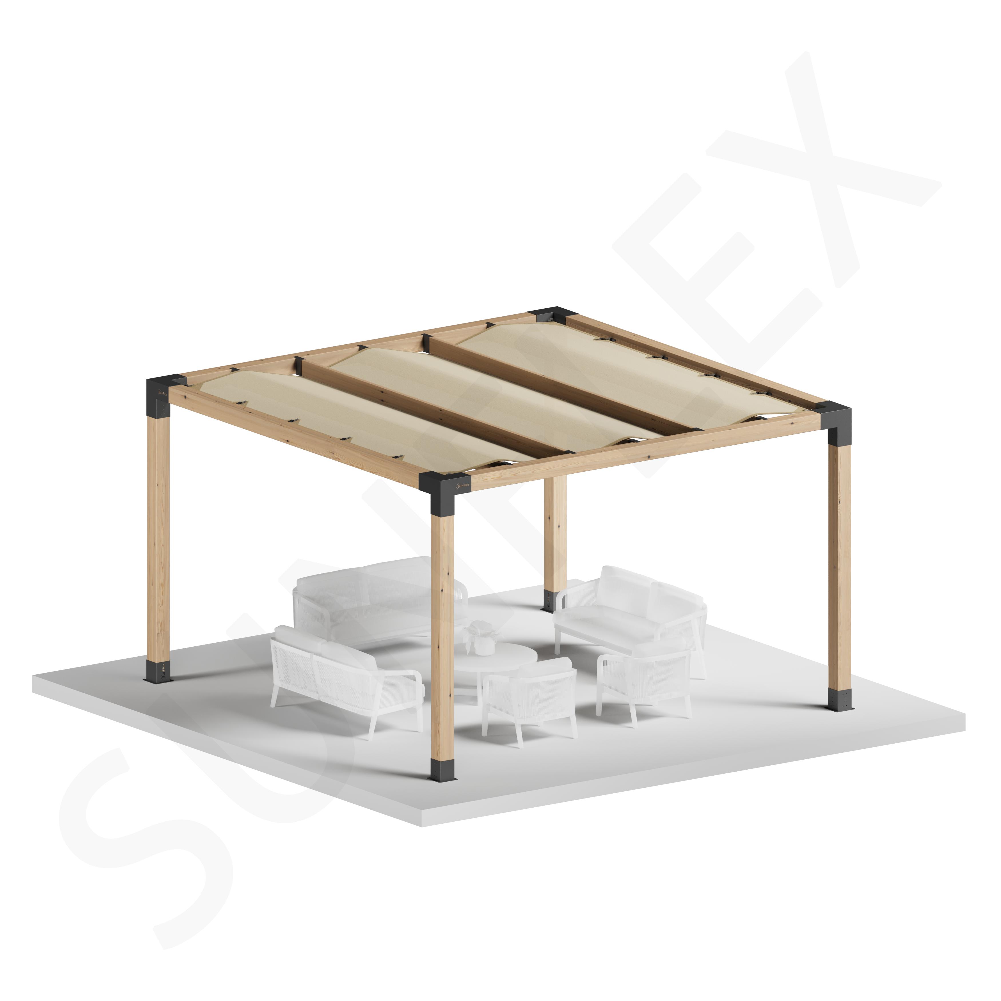 Sunflex Pergola Set Including Timber