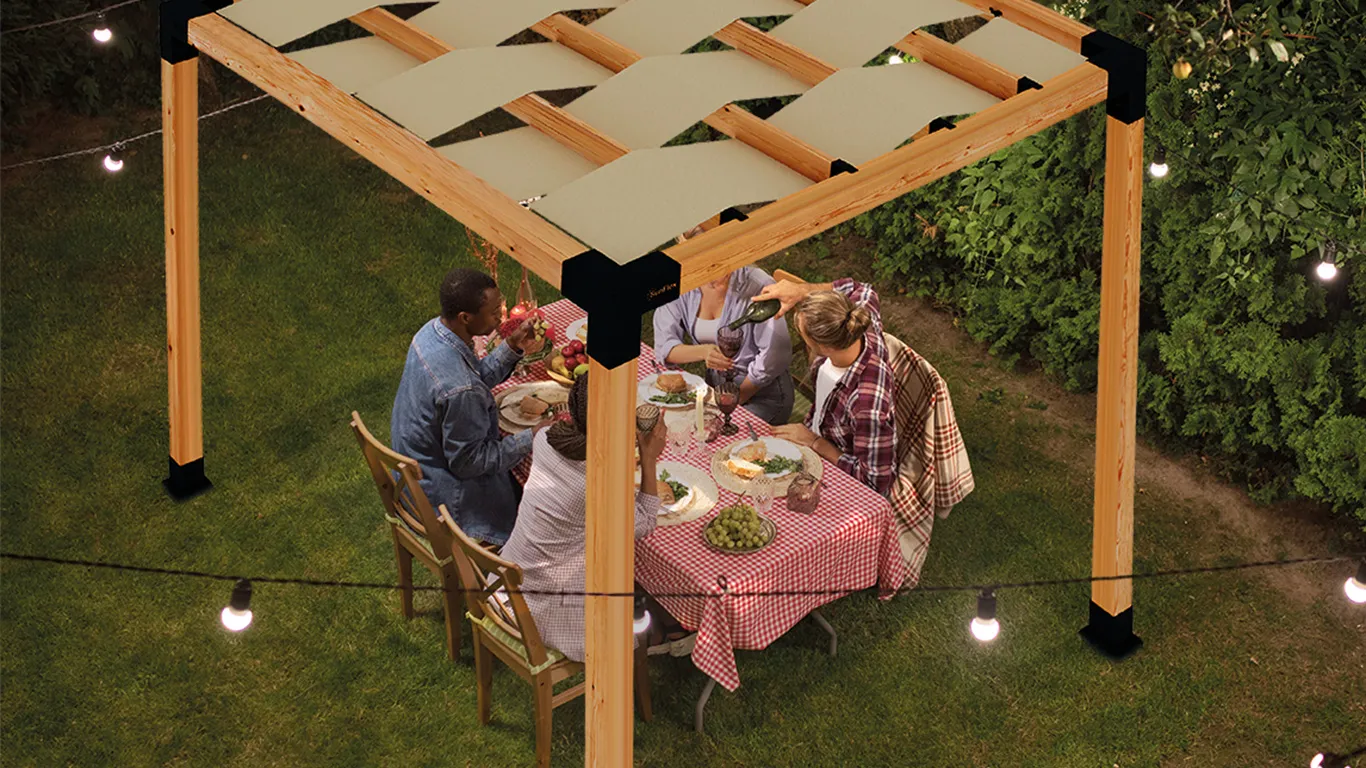 Sunflex Kendin Yap Pergola Sistemleri Dayanıklılık ve Kolay Kurulum